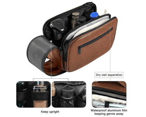 personalized mens travel toiletry cosmetic bags