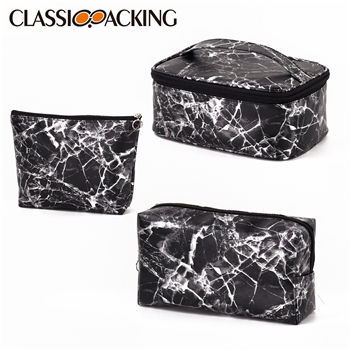 Black Marble Cosmetic Bag Wholesale