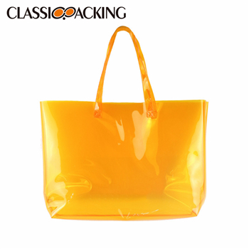 Clear Jelly Shoulder Transparent Tote Bags Bulk