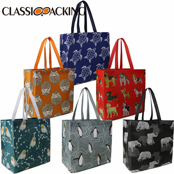 Recycling Tote Bags Wholesale with Long Handle