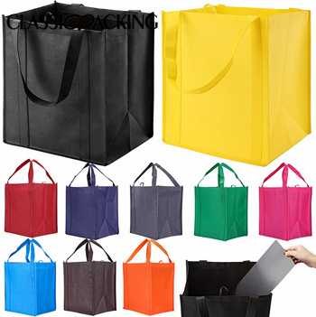  Reusable Reinforced Handle Bulk Shopping Bags