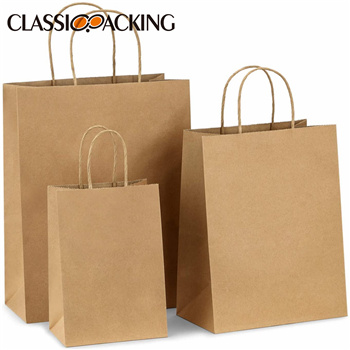 Kraft Paper Shopping Bags Wholesale 