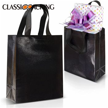 Black Reusable Non Woven Bags Wholesale 