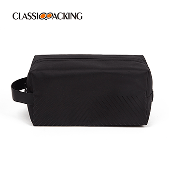 Black Makeup Bags with Side Strap