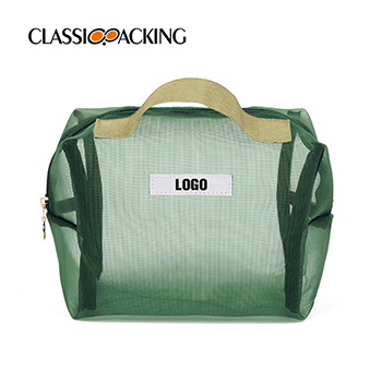 Green Clear Mesh Travel Toiletry Bag