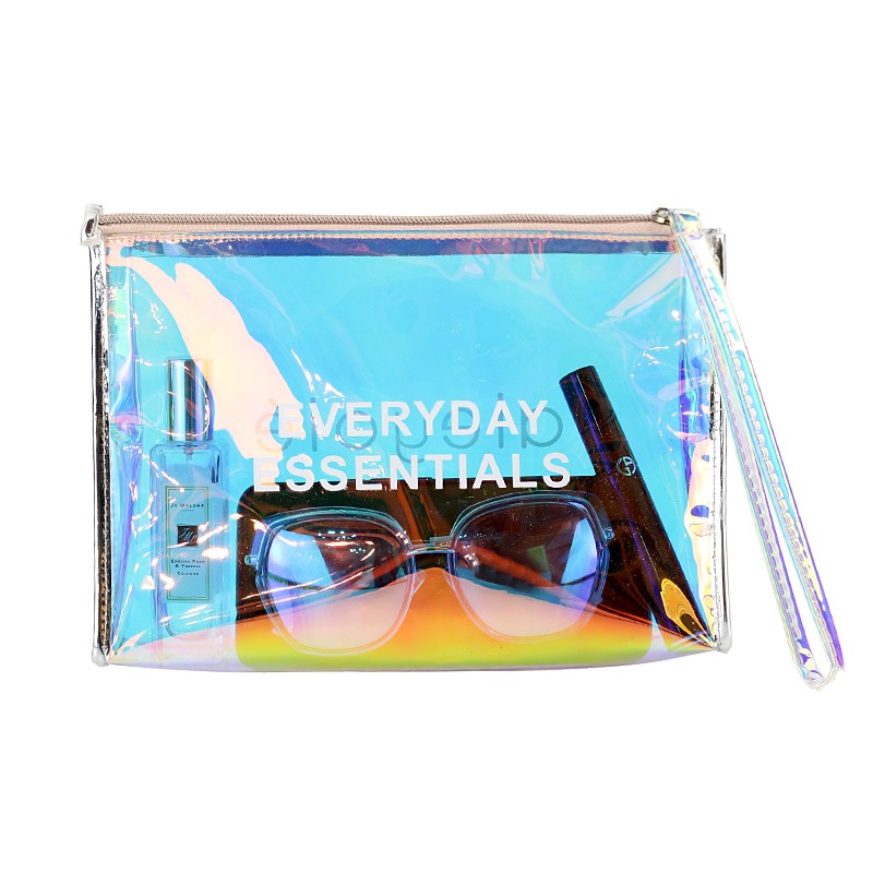 EASY Custom LOGO Holographic Makeup Pouch Wholesale - CLASSIC PACKING